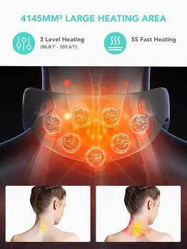 SKG Neck Massager with Heat, 9D Portable Deep Tissue Neck Massager, Cordless Electric Cervical Massager Neck Relaxer Women Men G 2