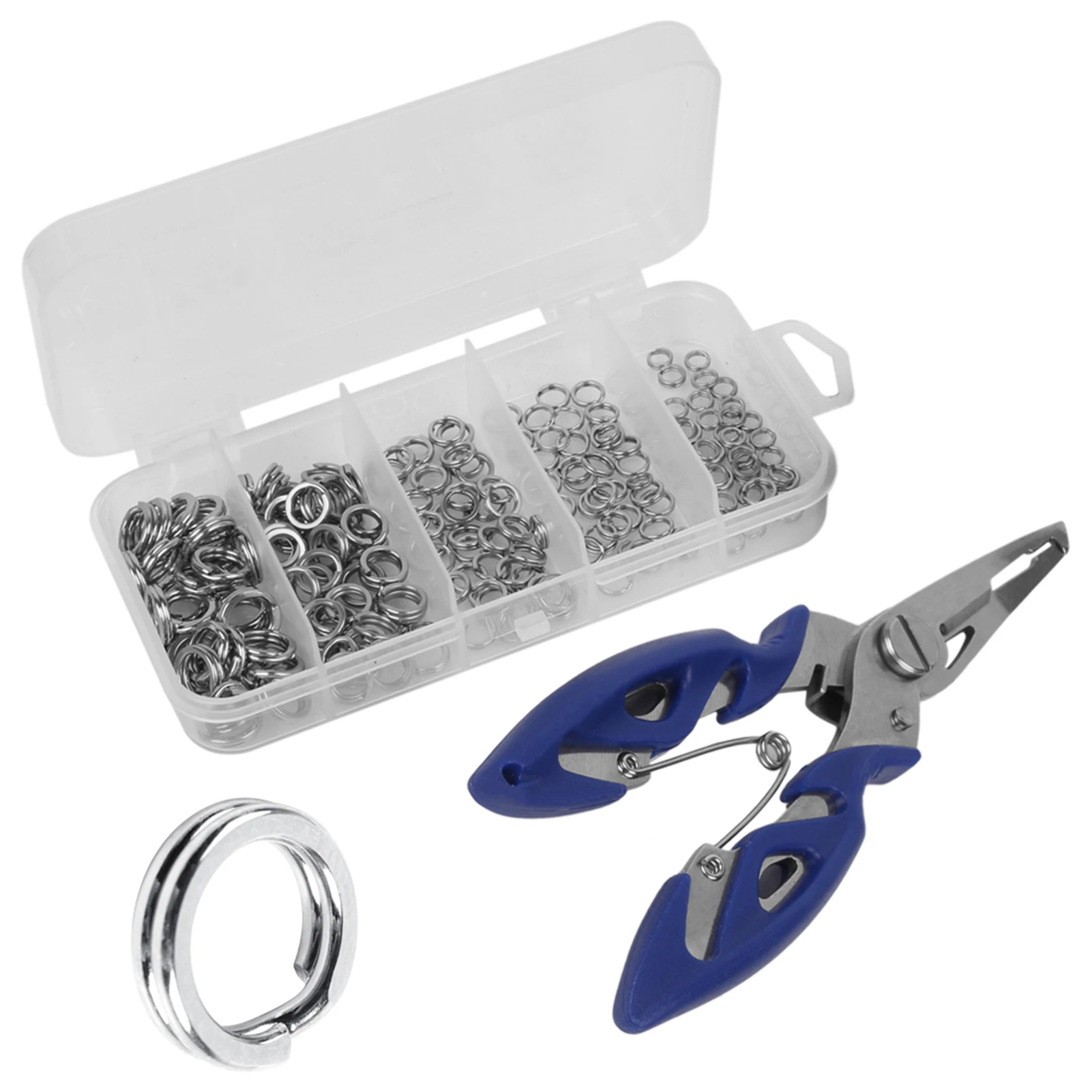 Kit Da Pesca: 200 Anelli Spezzati In Acciaio Inox (5-9mm) + Pinza Aprianelli - 2