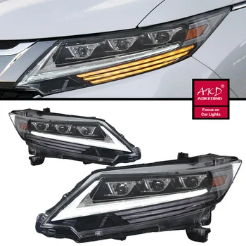 Auto Parts Headlights For Honda Odyseey 2015-2021 latest Styling LED Daytime Lights Dual Projector Car Accesorios Modified