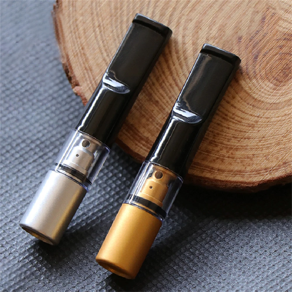 Cigarette Filter Holder Handheld Washable Cigarette Holder Reduce Tar Smoke Filter Metal Pipe