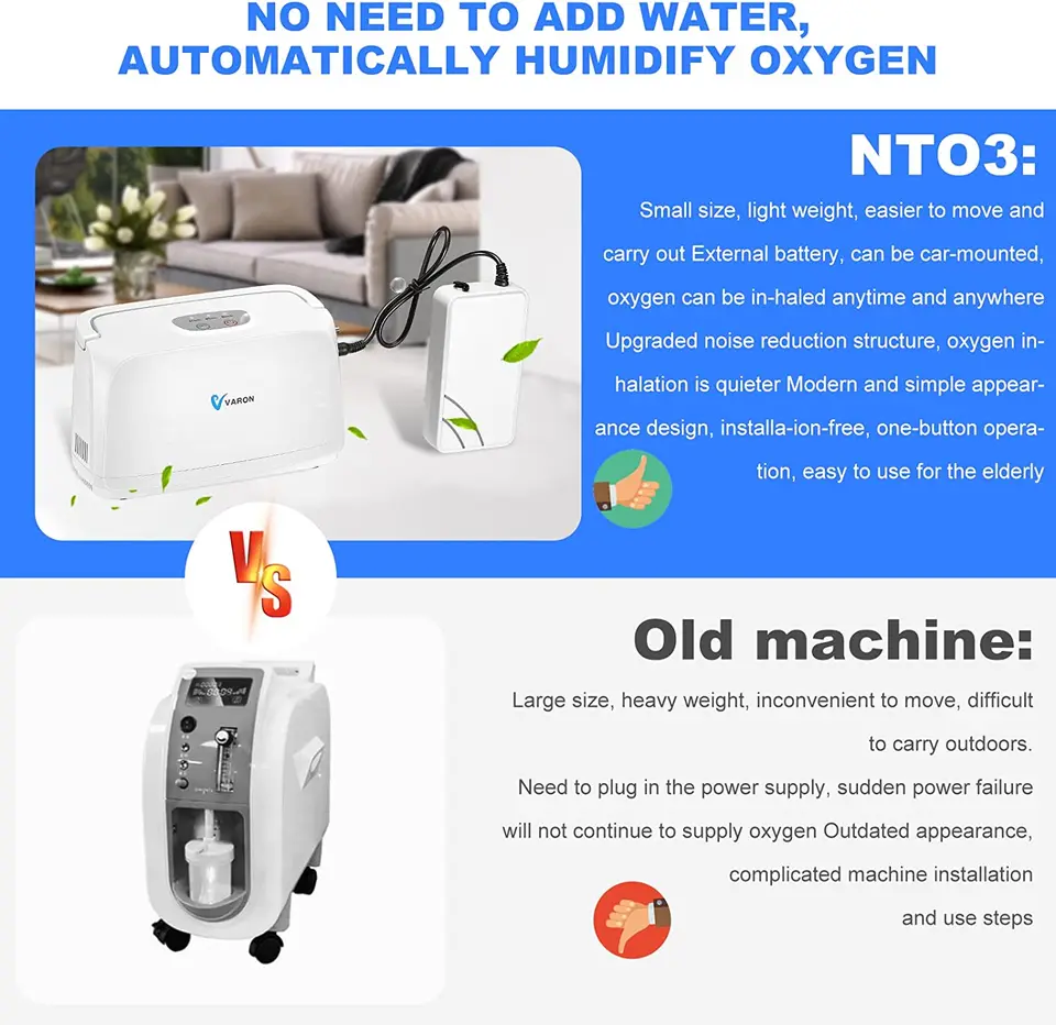 VARON ポータブル家庭用酸素発生器 JY-105W 新品未使用 VARON JY-105W 酸素濃縮器 取扱説明書