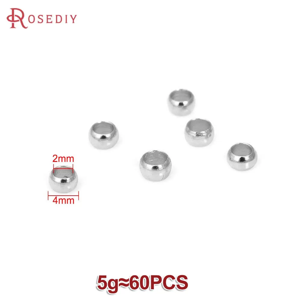 Elegant 18K Gold-Tone Brass Beads