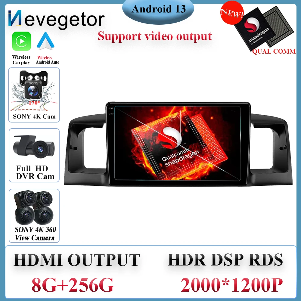 

Qualcomm Snapdragon Android 13 For BYD F3 1 2005 - 2013 Car Radio Multimedia Video Player Navigation GPS Android No 2din 2 din