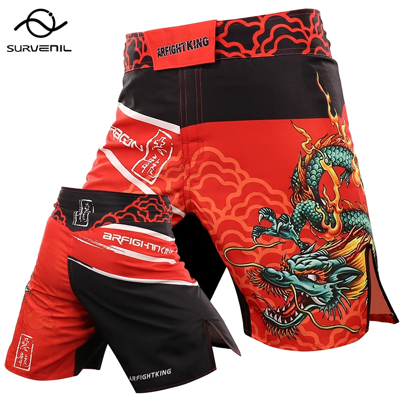 Pantaloncini MMA Tiger Muay Thai Pants for Men Kickboxing boxe Training Trunks Fitness Gym arti marziali miste Jiu-Jitsu Fight Wear