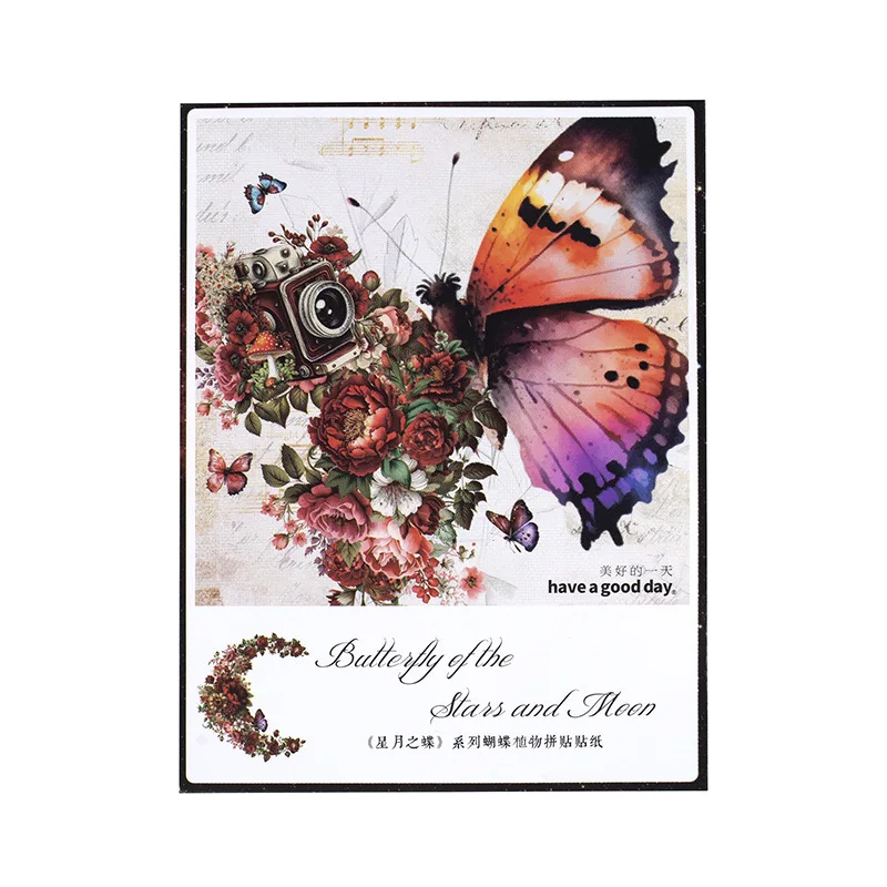 135 Adesivi Farfalle E Fiori Multicolore, Misti 2 Dimensioni, Per Decorare Tazze, Album, Quaderni, Telefono, Pareti, Regalo Fai Da Te