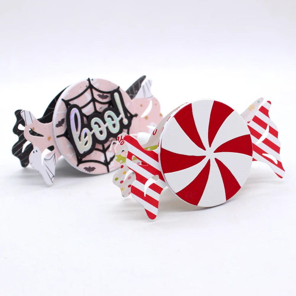 KSCRAFT 캔디 백 토퍼, 금속 커팅 다이 스텐실, DIY 스크랩북 장식 엠보싱, DIY 종이 카드