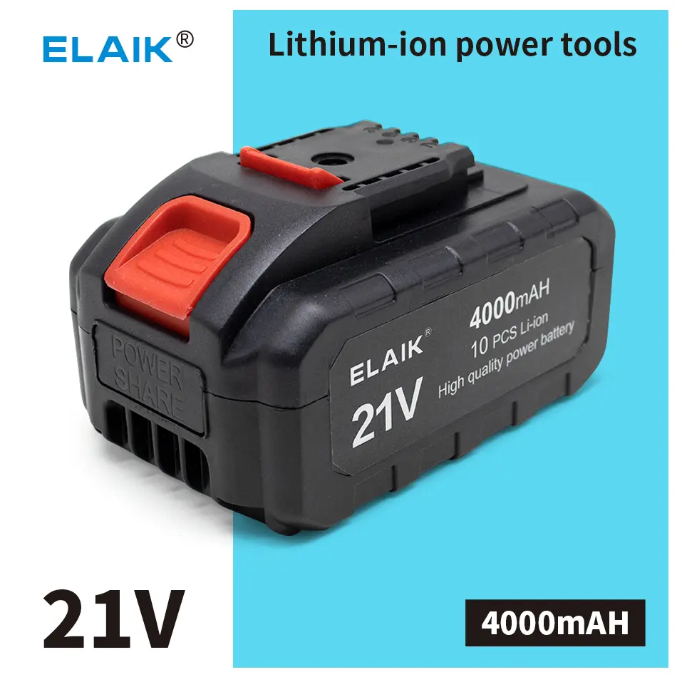 21V 4000mAh Rechargeable Battery Lithium Ion Battery High Capacity for Worx Electric Power Tool Battery image 1