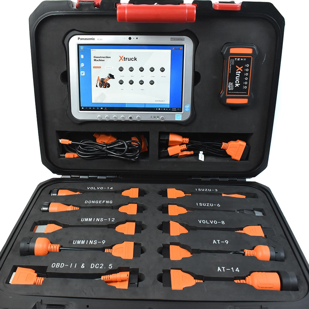 

Multi-Brand HD Heavy duty Commercial Vehicles truck Diesel Diagnostic tool+FZ-G1 Tablet Multi-system DATA LINK OBD diagnosis kit