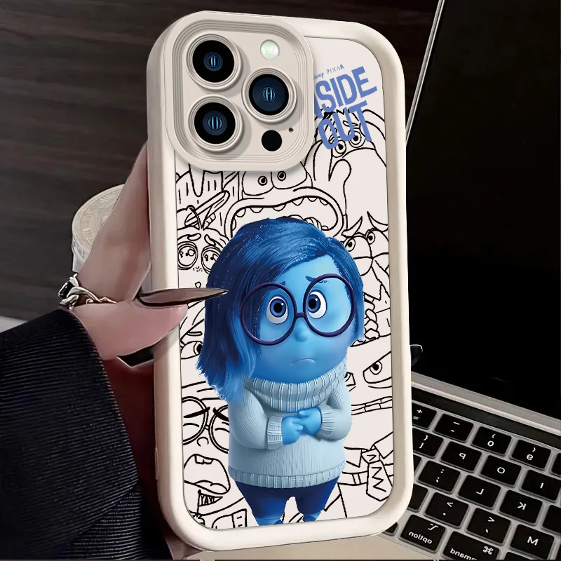 thumbnail image 1 of Disney Inside Out 2 Funda de teléfono para iPhone 15 14 13 12 11 Pro Max XS X XR 8 7 6S 6 Plus SE 2020 Funda de silicona a prueba de golpes, 1 of 5