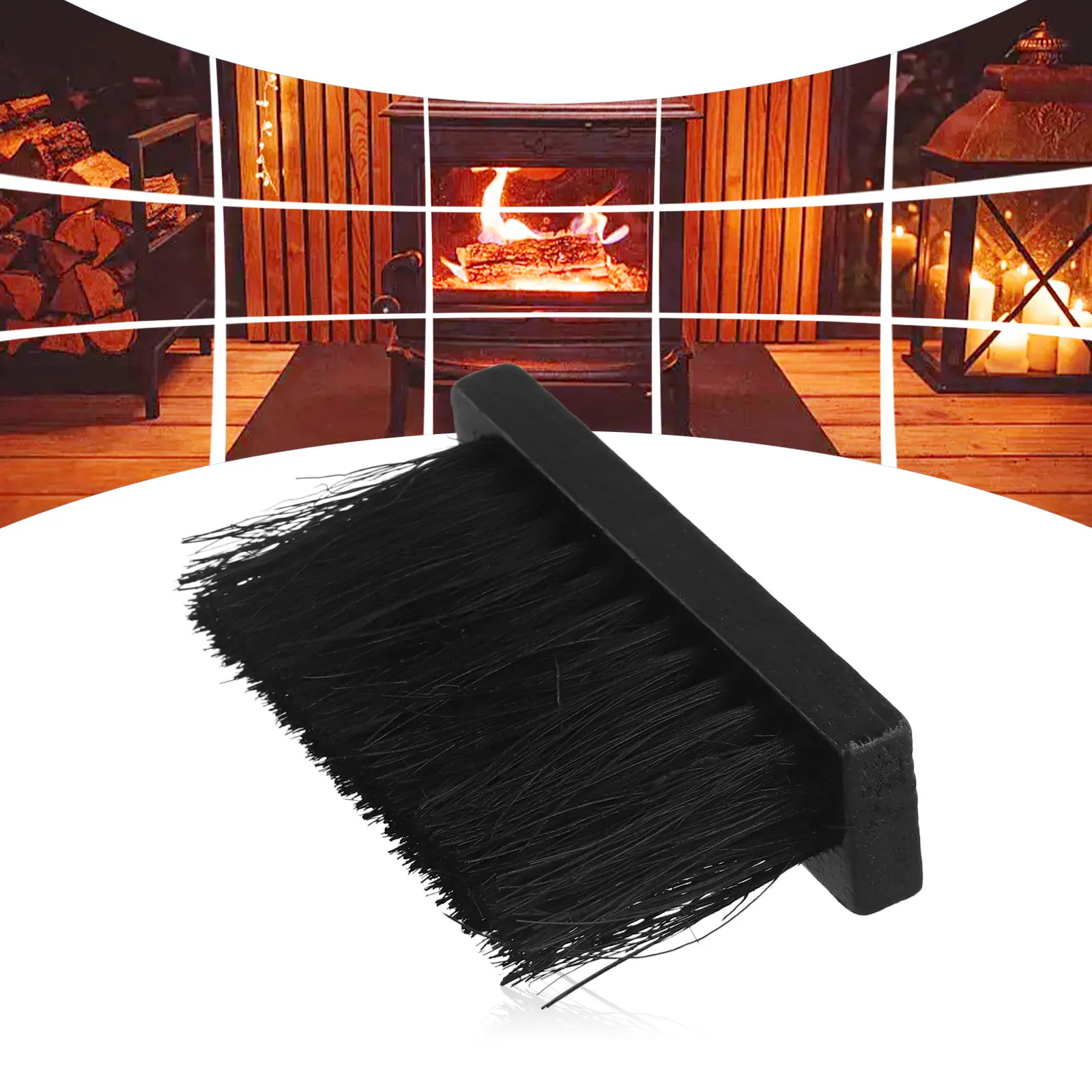 

Cleaning Brushes Fireplace Brush 13.5x3.5x1.3cm 1Pcs Brush Head Fire Hearth Fireplace Fireside Refill Cleaning