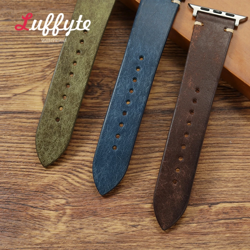 Vintage Genuine Leather Cowhide Watch Straps – Premium Quality Watchband