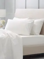 Ensemble de draps de lit haut de gamme pour hôtel, 100% coton égyptien, complet, King Size, couleur blanche, personnalisé 3