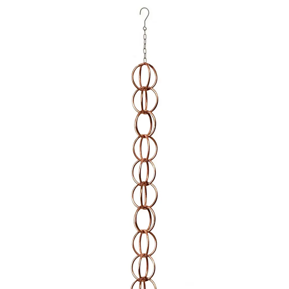 Metal Drainage Rainwater Chain Multifunction Rainwater Chain Decorative Downspout Rain Exquisite for Indoor Outdoor Decor