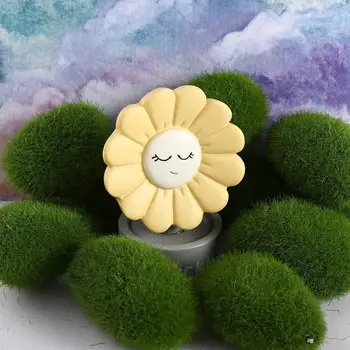 10PCS Artificial Green Moss Ball Fake Stone 1
