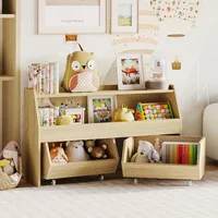 Toy Storage Organizer for Kids, Toy Storage Cabinet with Drawers, Boys and Girls Toy Shelf with Wheels,Organizer Kids Bookshelf 1