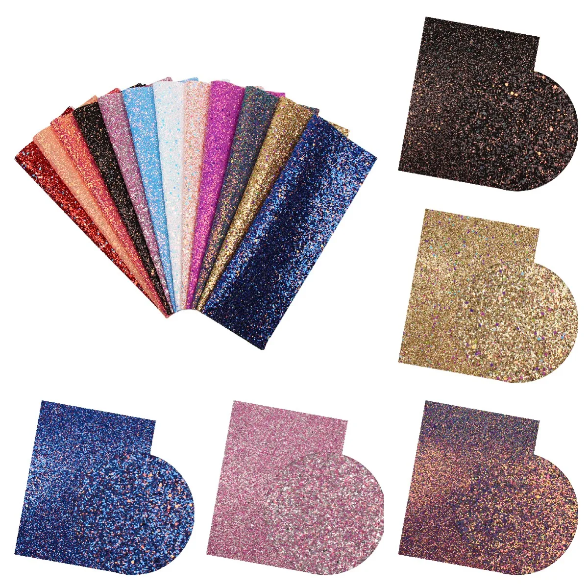 Glitter Fabric Bow Making Glitter Sheet Fabric 4 Pcs Glitter