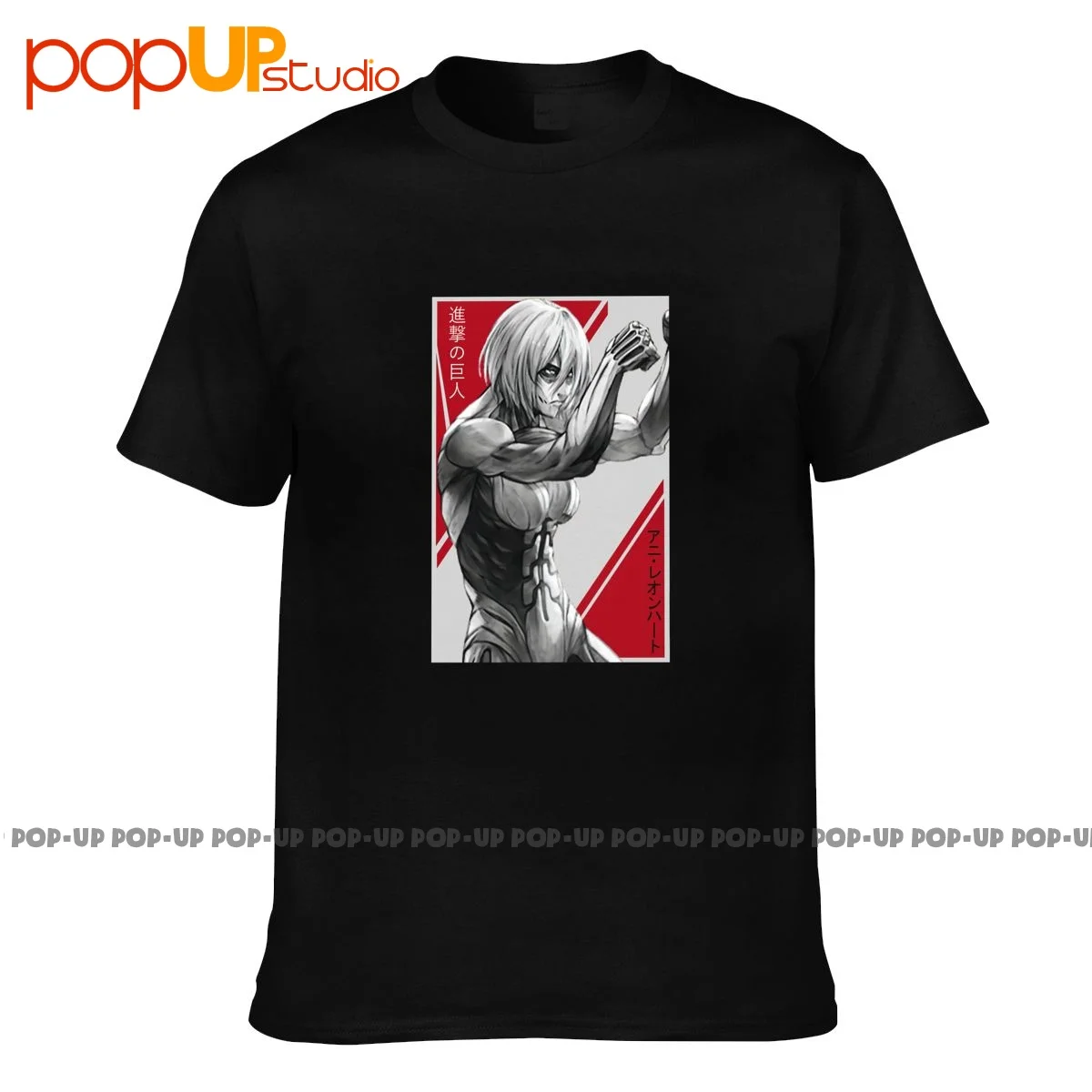 Annie Leonhart Attack On Titan Maglietta Essenziale Titan Femminile Maglietta Casual Hip Hop