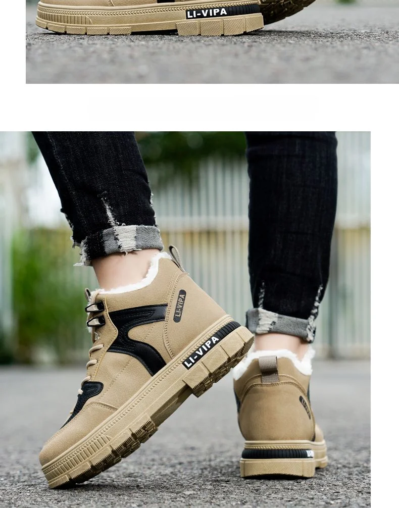 Winterstiefel, Plateauschuhe mit Absatz, warme Baumwollisolierung für die Freizeit_voghion.com