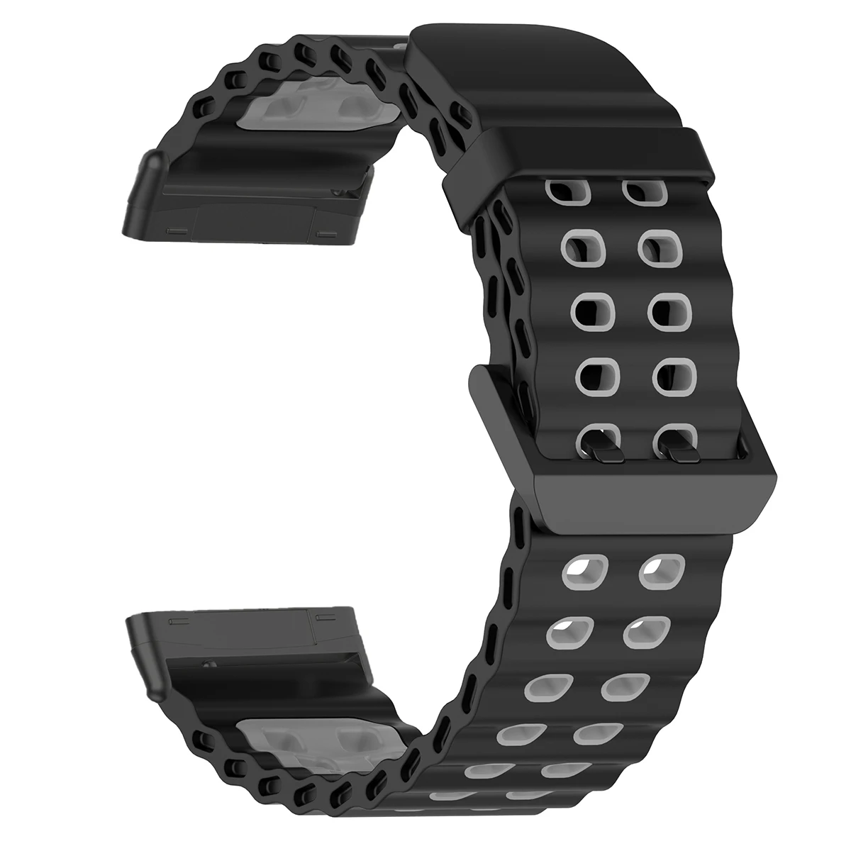 Marine Two-Tone Silicone Ocean Band - Breathable Sport Bracelet