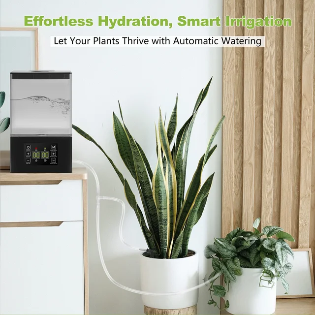 Potted Plants Automatic Watering System 1.3L Tank Home Drip Irrigation Plant Watering Auto Timer for Flowers Plant Garden Tools 3