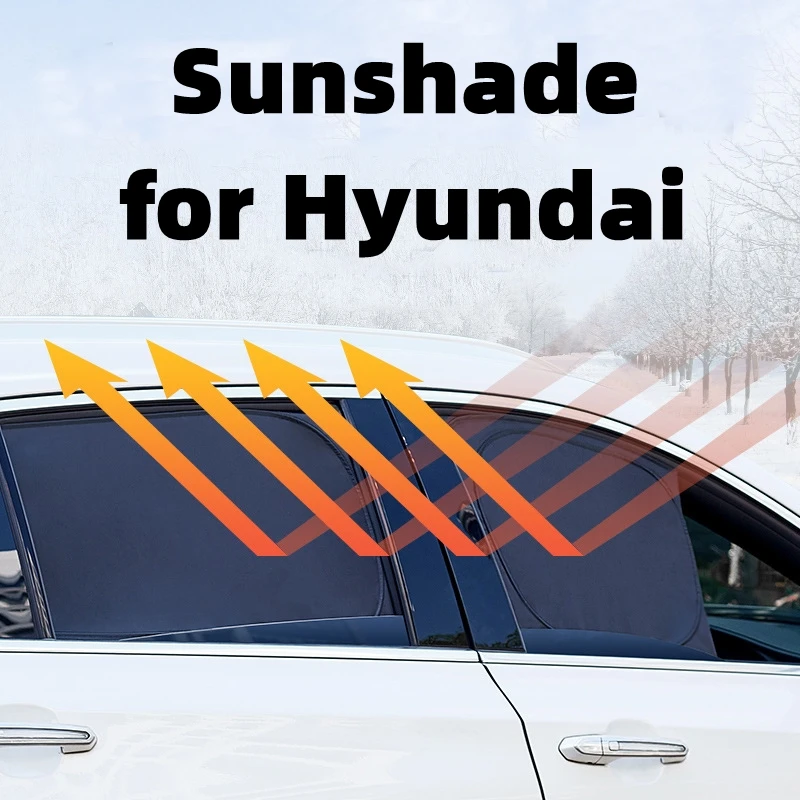 

Accseeory Window Curtain Car Sun Shade Magnetic Sunshades Mesh Cover Protector For Hyundai Santa Fe CM 2007 2009 2010 2011 2012