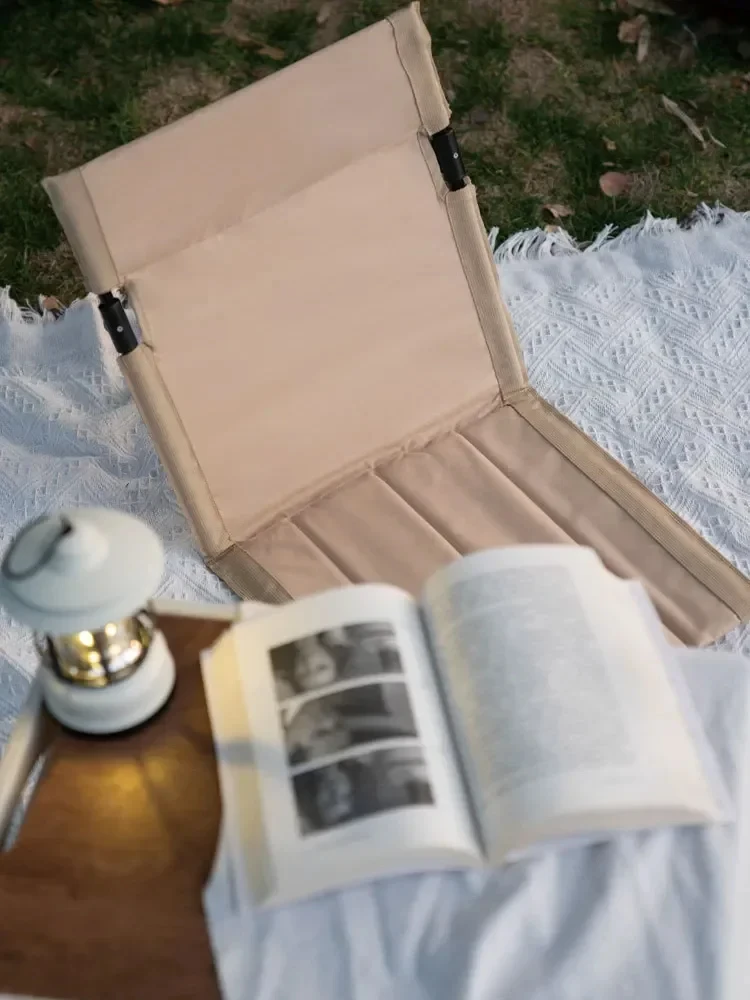 Foldable Camping Chair Outdoor Garden Park Single Lazy Chair Backrest Cushion Picnic Camping Folding Back Chair Beach Chairs Best Sellers In Furniture