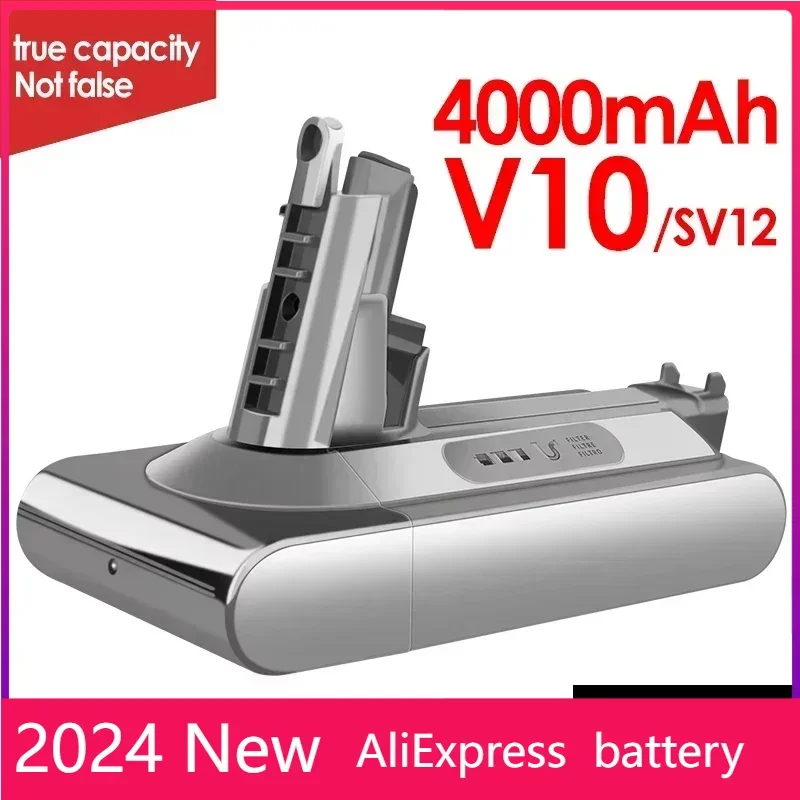 

Dyson V8 V7 Vacuum Cleaner Battery SV10 5000mAh 21.6V Full/Fluffy/Animal Cleaning Battery and 4.0mAh Replacement Li-Ion Battery