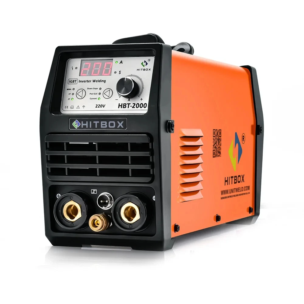 HITBOX  HBT2000 TIG/ARC Welding Machine 2 IN 1 Stick MMA 2T/4T Automatic Semi-automatic Welder 220V～240V 200A 6