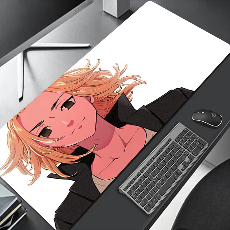 

Tokyo Revengers Mousepad Large Gamer Mouse Pad Laptop Keyboard Mousemats Laptop Office Carpets Rubber Overlock Mousepads XXL