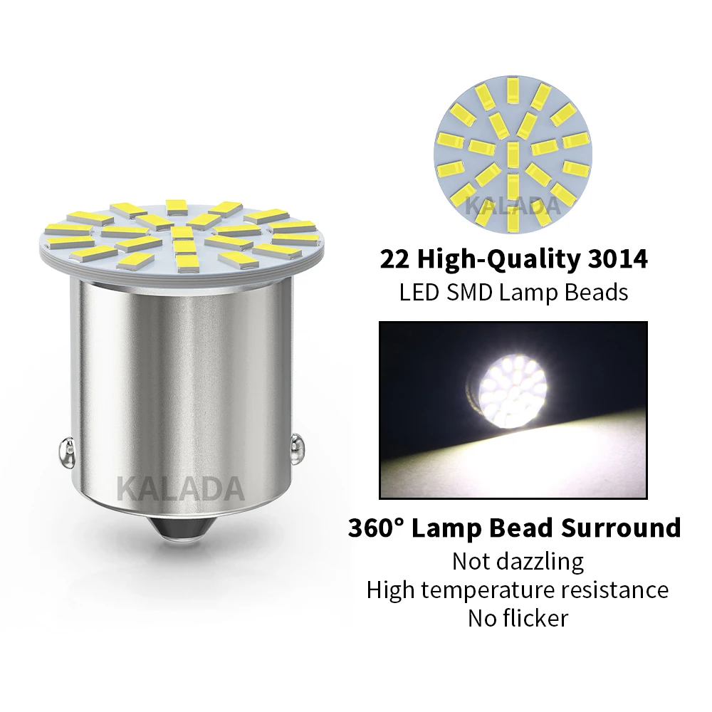 10 X 24V GREEN LED BULBS 8 SMD 149 R5W 246 R10W BA15s SIDE LIGHT