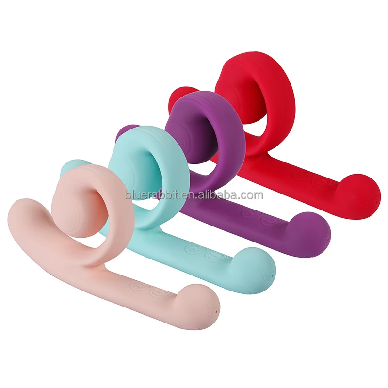 Snail Vibrators Luxury Clitoral Vibrator Rechargeable Angled Sex Toys Curved Sliding Dual Stimulator G-Spot Snail Vibe
