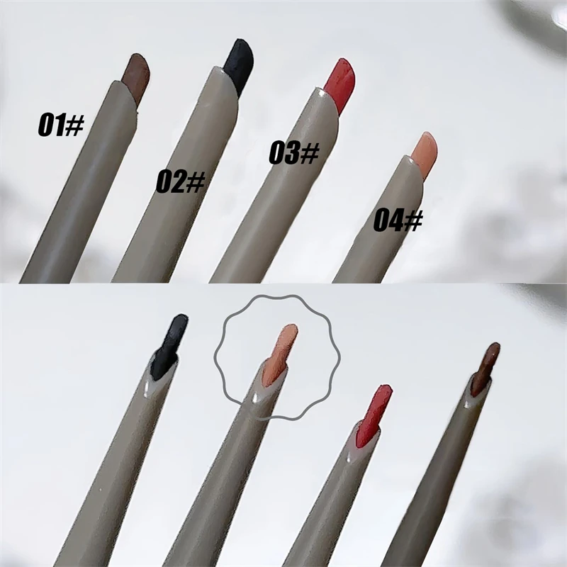 Silky Long-lasting Eye Liner Pencil  Eyeliner Pen Natural Matte Wine Red Eyeliner Easy To Color Waterproof Eye Make Up Cosmetics 5