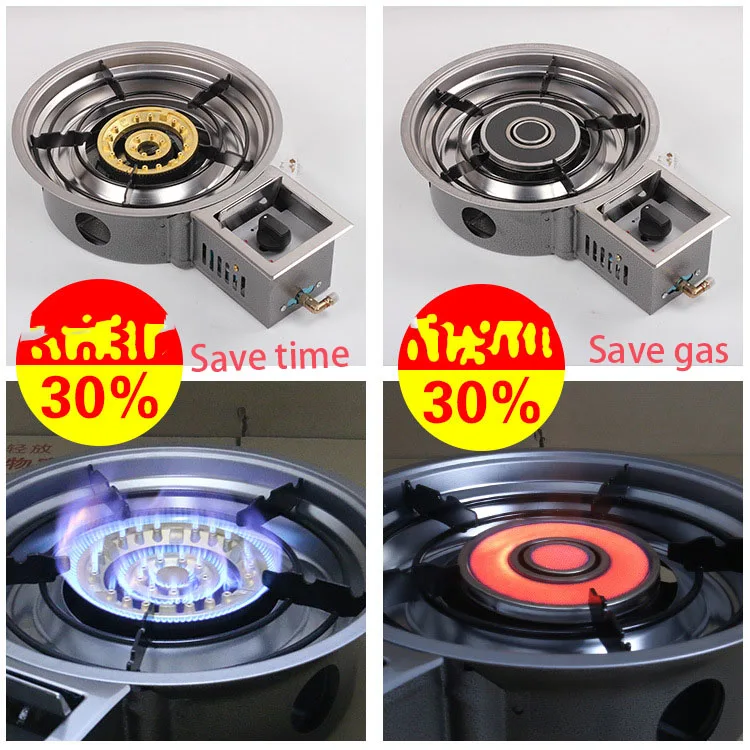 Commercial Fire Boiler Korean-Style Inlaid Soup Gas Stove Hotel Food Stalls Special Energy-Saving Natural Gas Stove Infrared