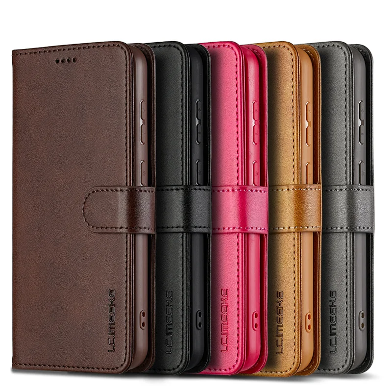 Elegant Magnetic Leather Wallet Phone Case with Card Slot and Flip Cover
