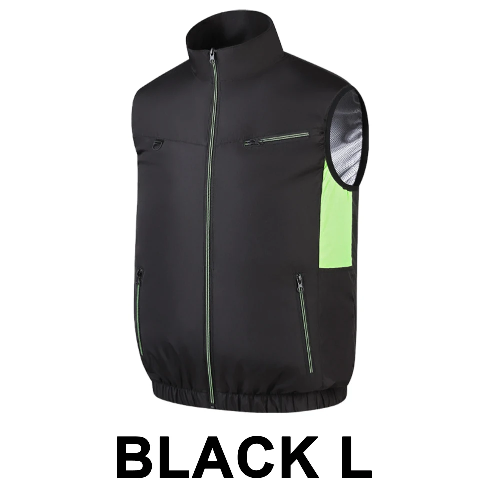 Polyester Cooling Vest with 3 Gear Fan for Summer Camping