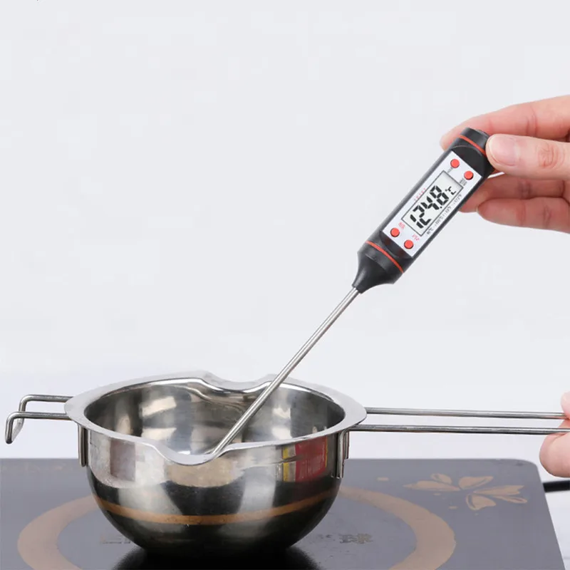 Digital Thermometer with 15cm Long Probe, Candle Making Kits, Measure  Liquid Soy Paraffin Wax, Baked Milk Meat BBQ