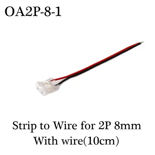 COB LED Wire Connector 5 8 10mm Connection Solderless Mini Buckle FCOB RGB CCT LED Strip Lights 2 3 4 Pin Connector With Wire - Image 13