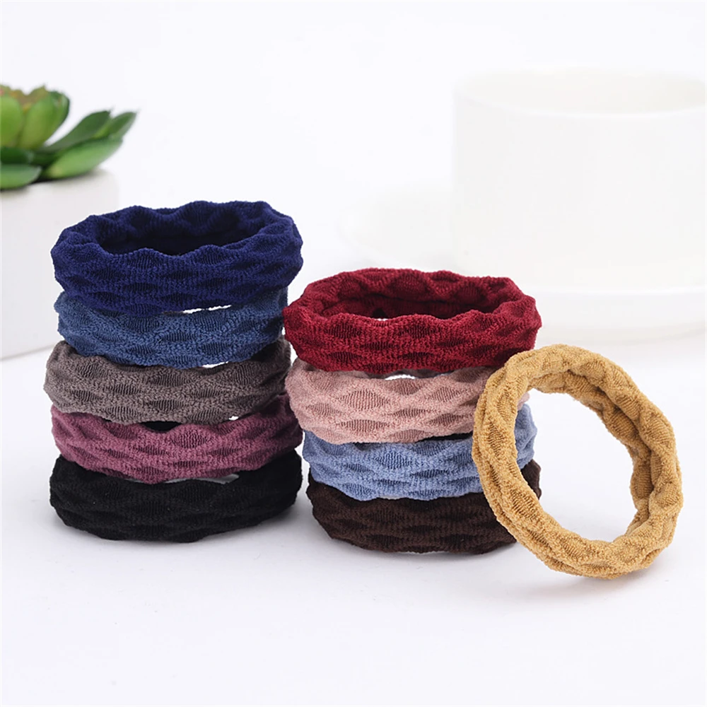 20PCS Grundlegende Elastische Haarband Krawatte Einfache Mädchen Frauen Headwear Gummibänder Einfarbig Halter Mode Haar Zubehör Großhandel – Detail 18