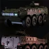 1:24 Alloy Armored Car Truck Model Diecast Toy Police Infantry Fighting Vehicles Explosion Proof Car Model Sound Light Kids Gift 6