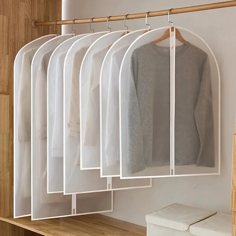 Clothes Storage Bag Clothing Dust Cover Garment Covers Wedding Dress Dust Cover Transparent Clothes Hanging Dust Cover Wedding Dress Cover Suit Coat Storage Bag Garment Organizer Wardrobe Clothing Organizers