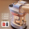 Foot bath barrel heated constant temperature high deep wooden barrel foot bath electric massage fully automatic 2
