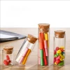 6pcs Mini Glass Bottle 5ml 10ml 20ml 25ml 30ml 40ml Glass Test Tube Jars Message Vials Cork Decoration Containers Sample Test 1