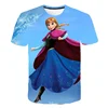 New Summer Frozen 2 T Shirt Anna Elsa Meisje 3d Digital Printing Kleding Tops Frozen Snow Queen Anna Elsa Cartoon Print Shirts 5