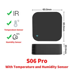 Smart Universal WiFi IR Remote Control for TV & Air Conditioner - Compatible with Alexa and Google Home (With Sensor)