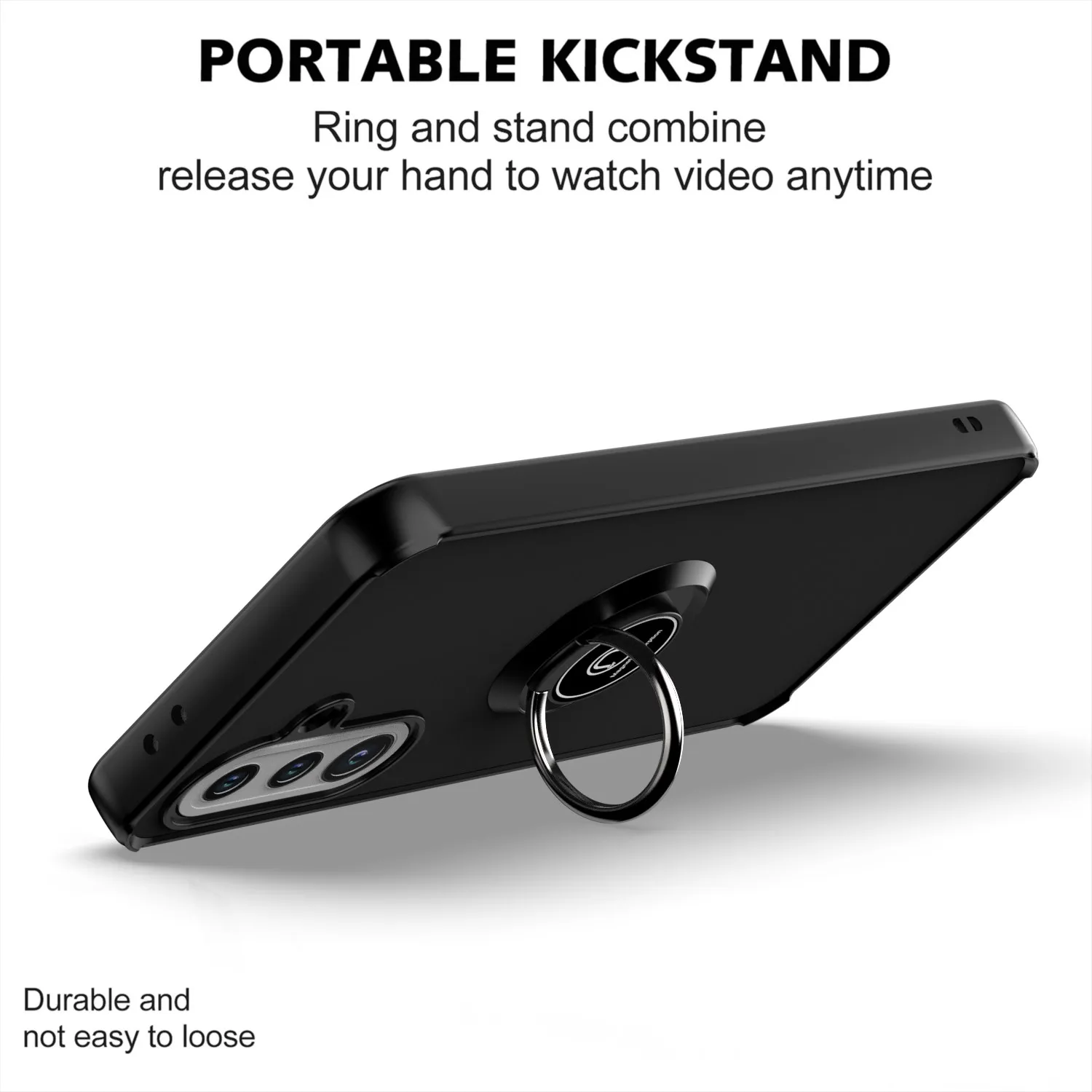 Magnetic Ring Stand Holder Shockproof Phone Case with Enhanced Protection
