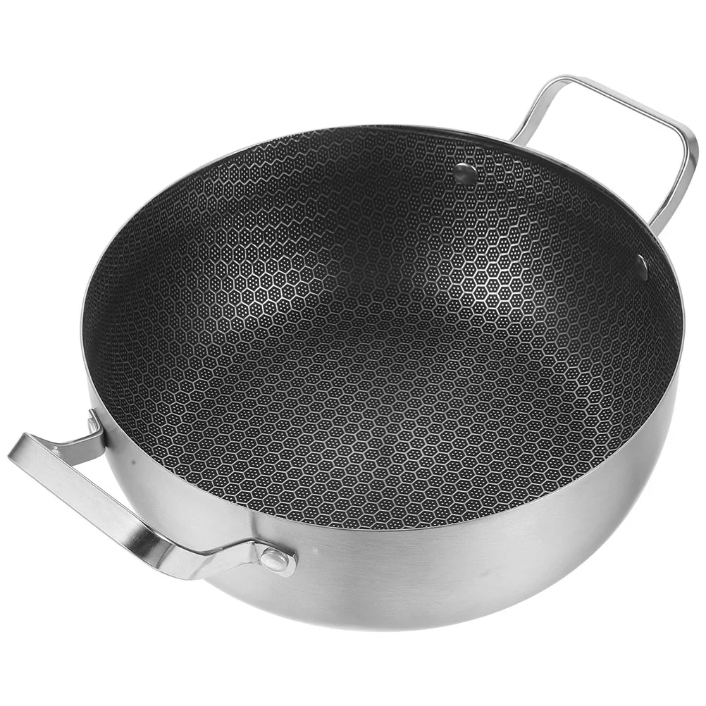

Honeycomb Non-stick Hotpot Stainless Steel Multi-purpose Food Cooking Kitchen Thicken Pan Soup Chaffing Dishes
