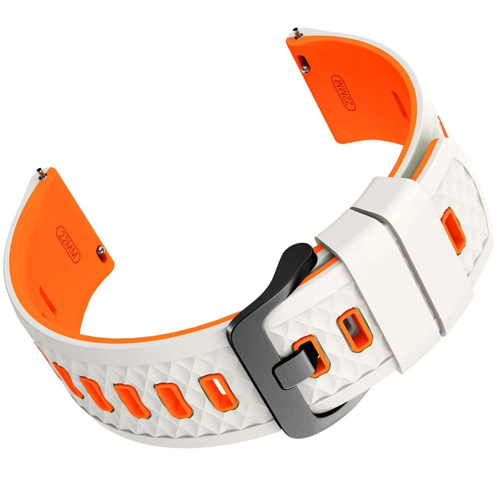 Stylish 22mm Sport Silicone Watch Band - Premium Comfort and Durability