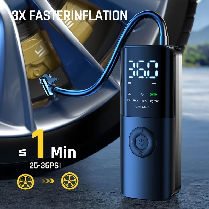  CAFELE Electric Air Pump, For Cars, Bicycles, Air