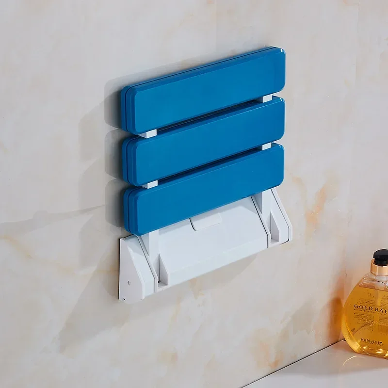 Folding Shower Seat Bathroom Wall Stool Wall Mounted Shower Seats Bathroom Folding Stool Barrier-free Bathing Chair 6