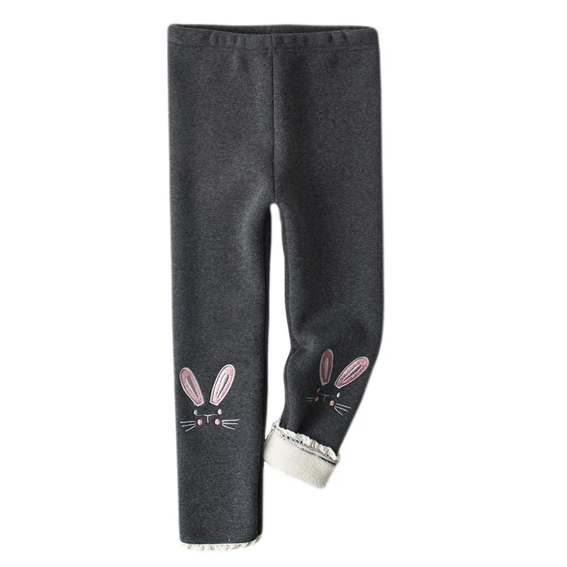 Girls Cotton Warm Leggings Winter Kids Cartoon Thick Velvet Pants for Baby Girls Children Cute Trousers Clothes Outfits Bootcut girls pants,kids pants,girls trousers